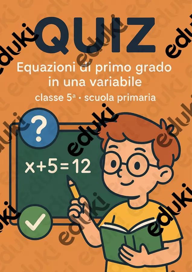 Isolare l’incognita spostando termini noti e applicando operazioni inverse Quiz - Isolare l’incognita spostando termini noti e applicando operazioni inverse - Matematica Insieme - Pagina di copertina