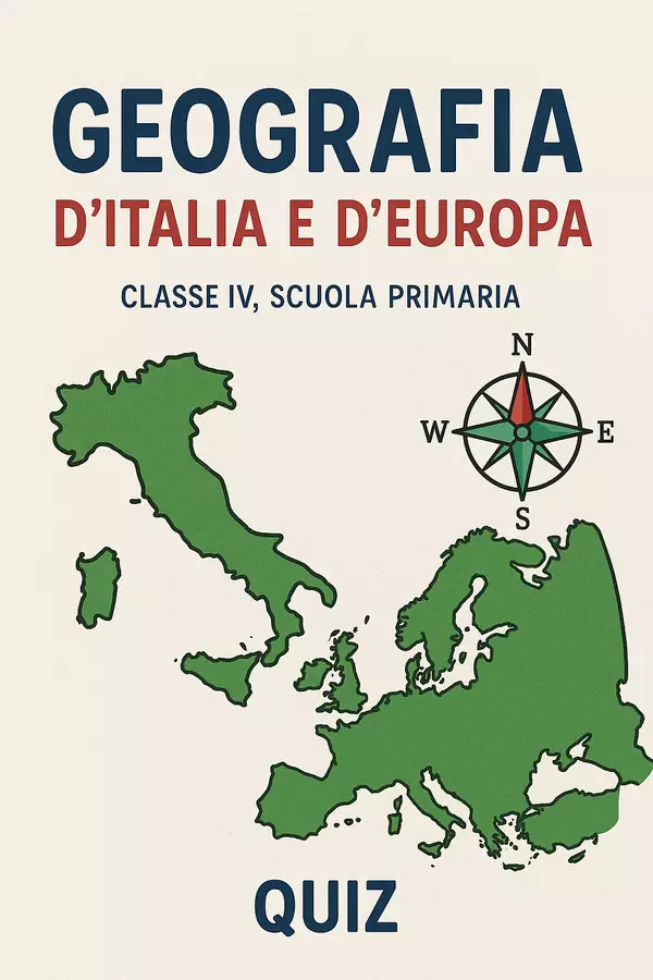 Geografia d´Italia e d´Europa - Quiz Quiz - Geografia d´Italia e d´Europa - Quiz - Maestra Geo Giulia - Pagina di copertina