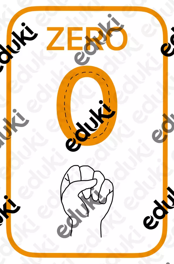 Poster Numeri da 0 a 9 Flashcard - Poster Numeri da 0 a 9 - _maestrafederica_ - Pagina di copertina