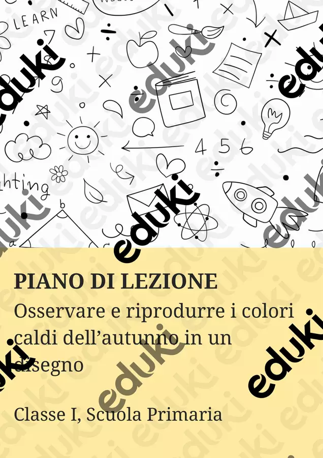 Osservare e riprodurre i colori caldi dell’autunno in un disegno - PL Piani di lezione - Osservare e riprodurre i colori caldi dell’autunno in un disegno - PL - Scuola a Colori - Pagina di copertina
