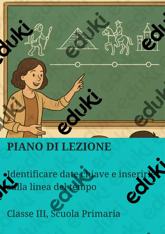Identificare date chiave e inserirle sulla linea del tempo Piani di lezione - Identificare date chiave e inserirle sulla linea del tempo - La Macchina del Sapere - Pagina di copertina