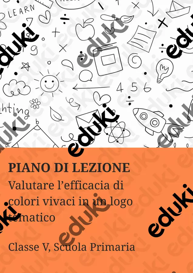 Valutare l’efficacia di colori vivaci in un logo tematico - PL Piani di lezione - Valutare l’efficacia di colori vivaci in un logo tematico - PL - Scuola a Colori - Pagina di copertina