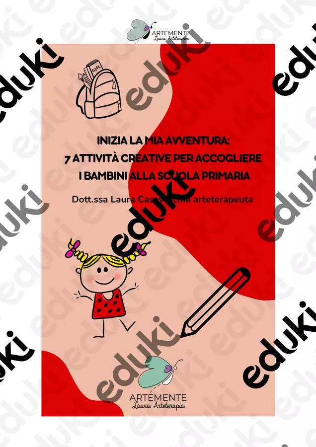 Vado alla scuola primaria Materiale di supporto/inclusione - Vado alla scuola primaria - Arte Terapeuta Laura - Pagina di copertina