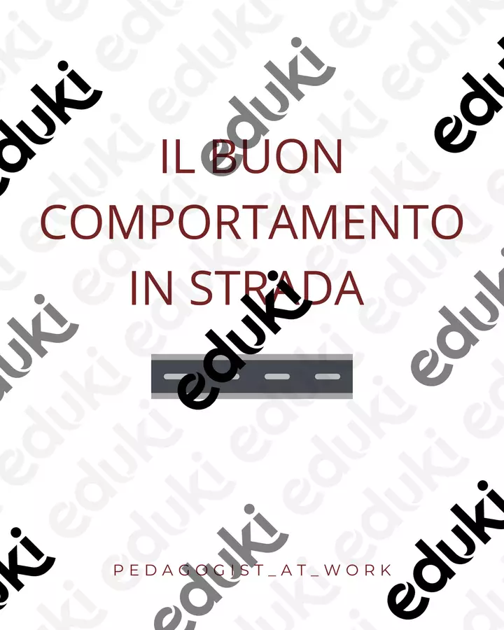 Storia sociale Il buon comportamento in strada Materiale di supporto/inclusione - Storia sociale Il buon comportamento in strada - pedagogist_at_work - Pagina di copertina