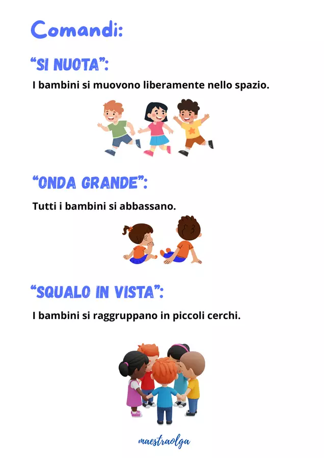 Gioco di movimento: “Il mare mosso” Materiale di supporto/inclusione - Gioco di movimento: “Il mare mosso” - maestraolga88 - Pagina di copertina