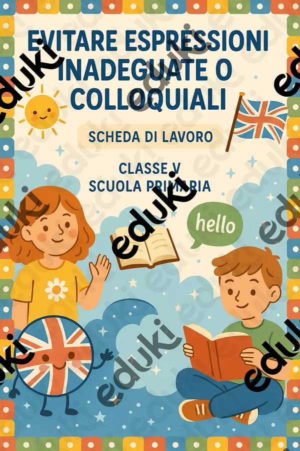 Evitare espressioni inadeguate o colloquiali Esercizi - Evitare espressioni inadeguate o colloquiali - English Classroom 🇬🇧 - Pagina di copertina