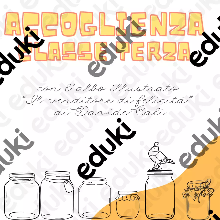 Attività accoglienza Il venditore di felicità Piani di lezione - Attività accoglienza Il venditore di felicità - Elena - Pagina di copertina