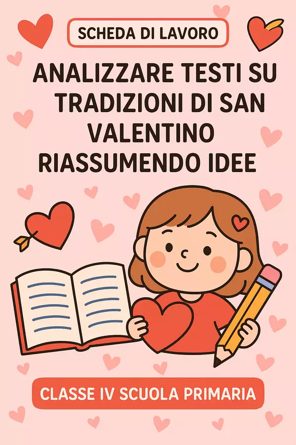 Analizzare testi su tradizioni di San Valentino riassumendo idee Esercizi - Analizzare testi su tradizioni di San Valentino riassumendo idee - English Classroom 🇬🇧 - Pagina di copertina