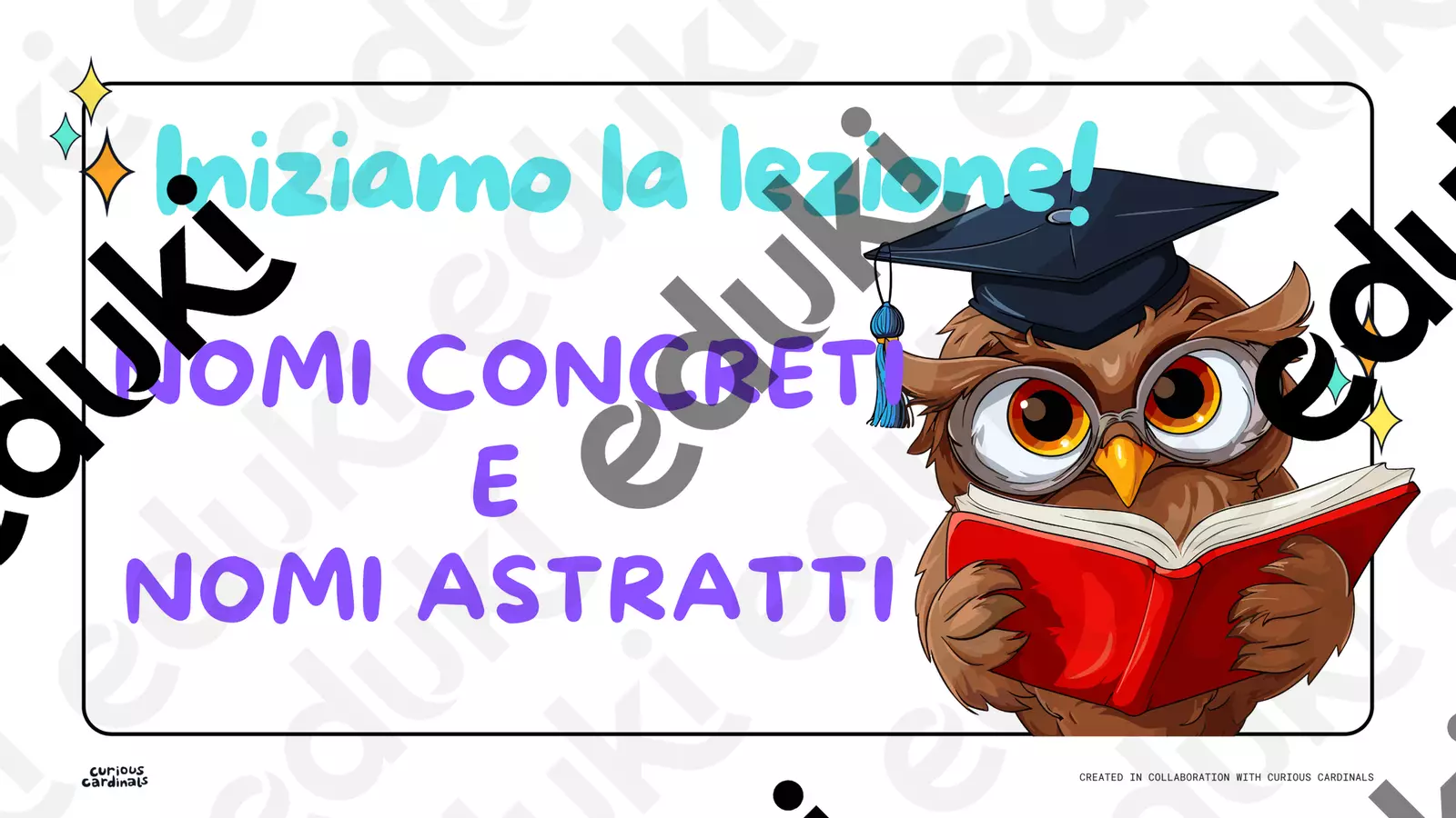 LEZIONE ED ESERCIZI SUI NOMI Esercizi - LEZIONE ED ESERCIZI SUI NOMI - Maestra Elez - Pagina di copertina