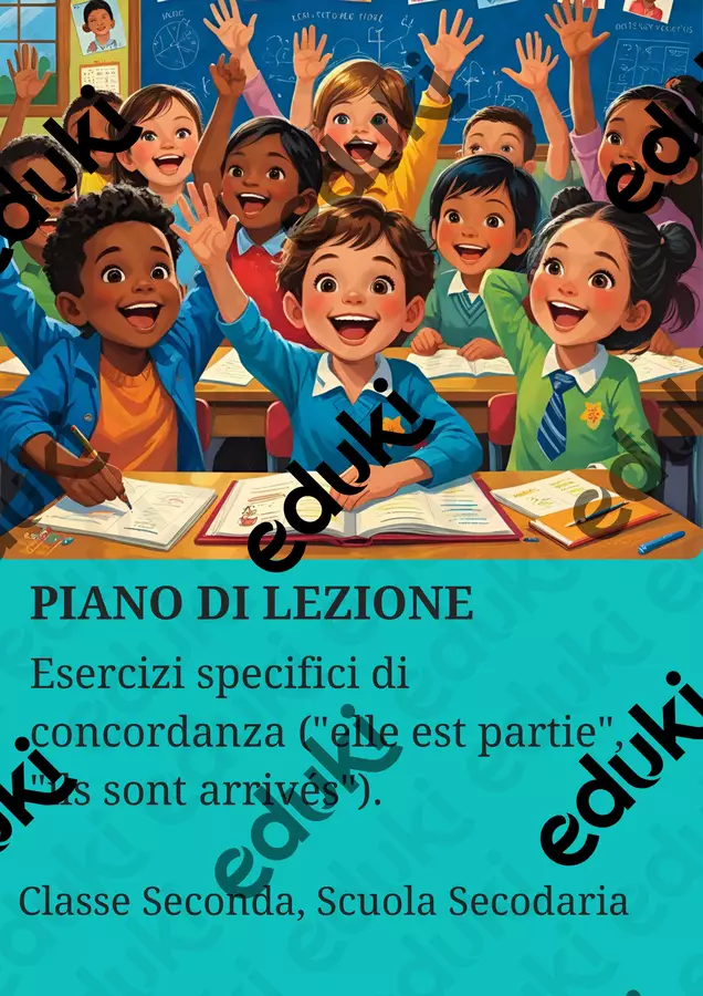 Esercizi specifici di concordanza ("elle est partie", "ils sont arrivés"). Piani di lezione - Esercizi specifici di concordanza ("elle est partie", "ils sont arrivés"). - English Classroom 🇬🇧 - Pagina di copertina