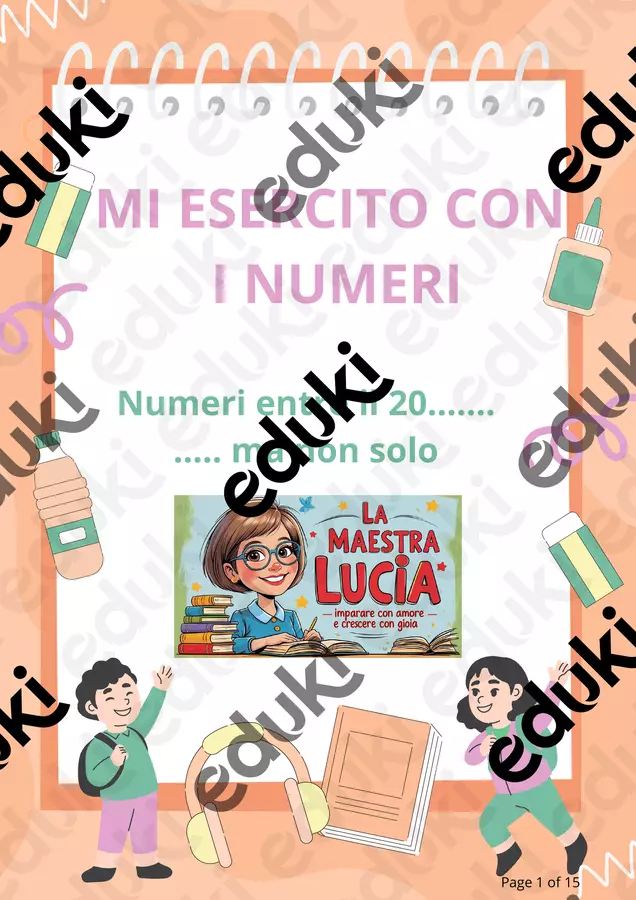 ESERCIZIARIO DI MATEMATICA CLASSE PRIMA Esercizi - ESERCIZIARIO DI MATEMATICA CLASSE PRIMA - Lucia Durante - Pagina di copertina