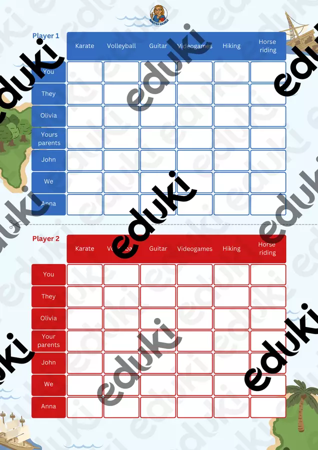 Gioco per praticare “can” e verbi sportivi Programmi scolastici / Materiali per docenti - Gioco per praticare “can” e verbi sportivi - MaestraRaky - Pagina di copertina