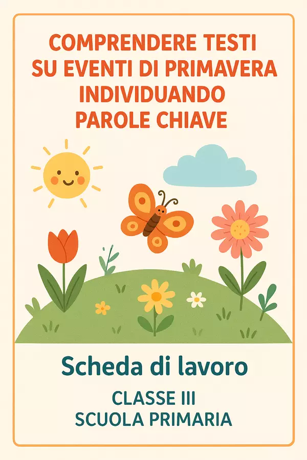 Comprendere testi su eventi di primavera individuando parole chiave Esercizi - Comprendere testi su eventi di primavera individuando parole chiave - English Classroom 🇬🇧 - Pagina di copertina