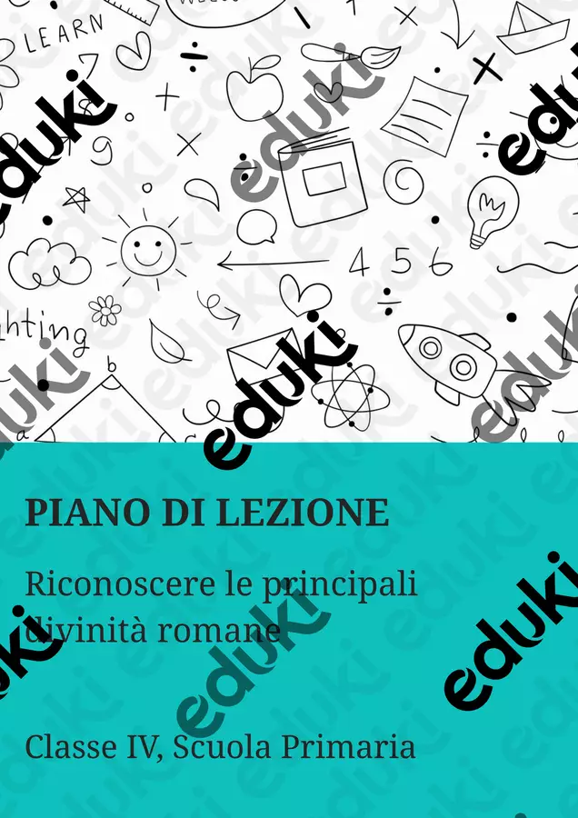 Riconoscere le principali divinità romane Piani di lezione - Riconoscere le principali divinità romane - La Macchina del Sapere - Pagina di copertina