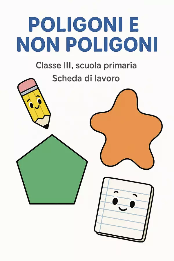 Poligoni e non poligoni - Scheda di lavoro Esercizi - Poligoni e non poligoni - Scheda di lavoro - Matematica Insieme - Pagina di copertina