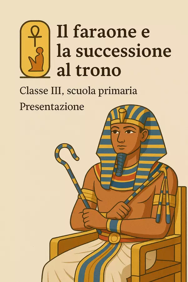 Il faraone e la successione al trono - Presentazione Presentazioni / Lavagne - Il faraone e la successione al trono - Presentazione - La Macchina del Sapere - Pagina di copertina