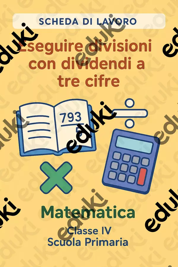 Eseguire divisioni con dividendi a tre cifre Schede informative - Eseguire divisioni con dividendi a tre cifre - Matematica Insieme - Pagina di copertina