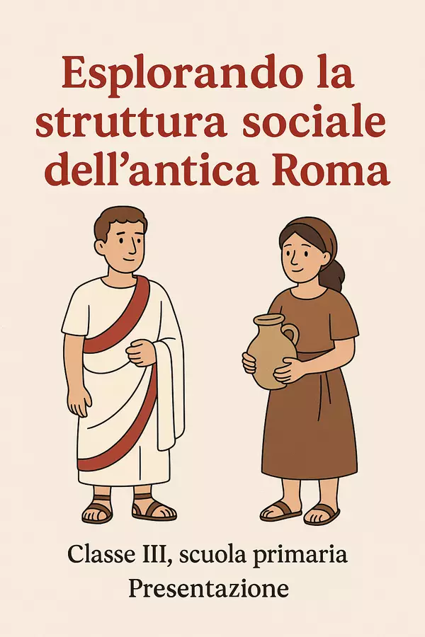 Esplorando la Struttura Sociale dell'Antica Roma - Presentazione Presentazioni / Lavagne - Esplorando la Struttura Sociale dell'Antica Roma - Presentazione - La Macchina del Sapere - Pagina di copertina