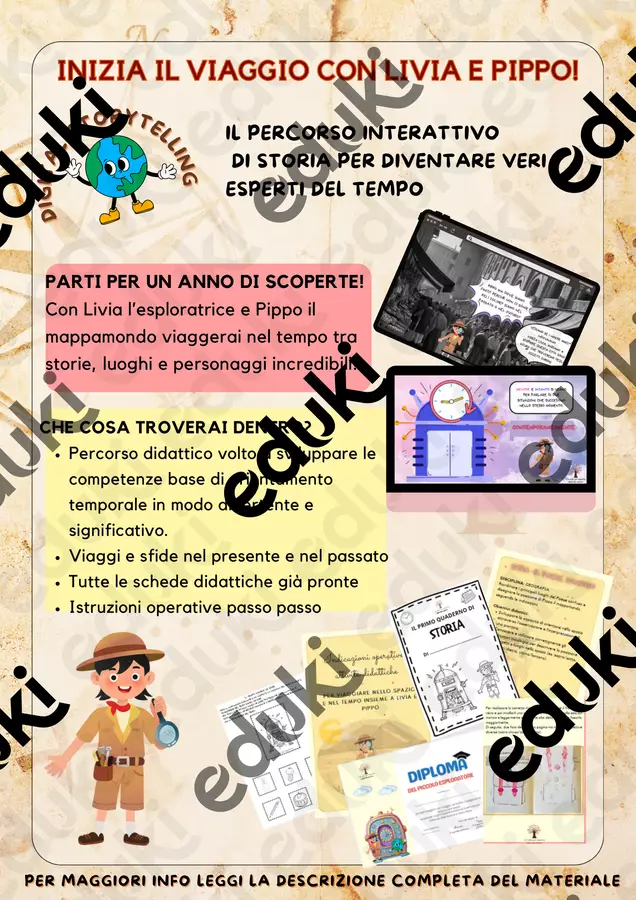 PERCORSO INTERATTIVO ANNUALE: STORIA Esercizi - PERCORSO INTERATTIVO ANNUALE: STORIA - Un albo per maestra - Pagina di copertina