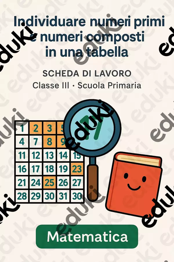 Individuare numeri primi e numeri composti Schede informative - Individuare numeri primi e numeri composti - Matematica Insieme - Pagina di copertina