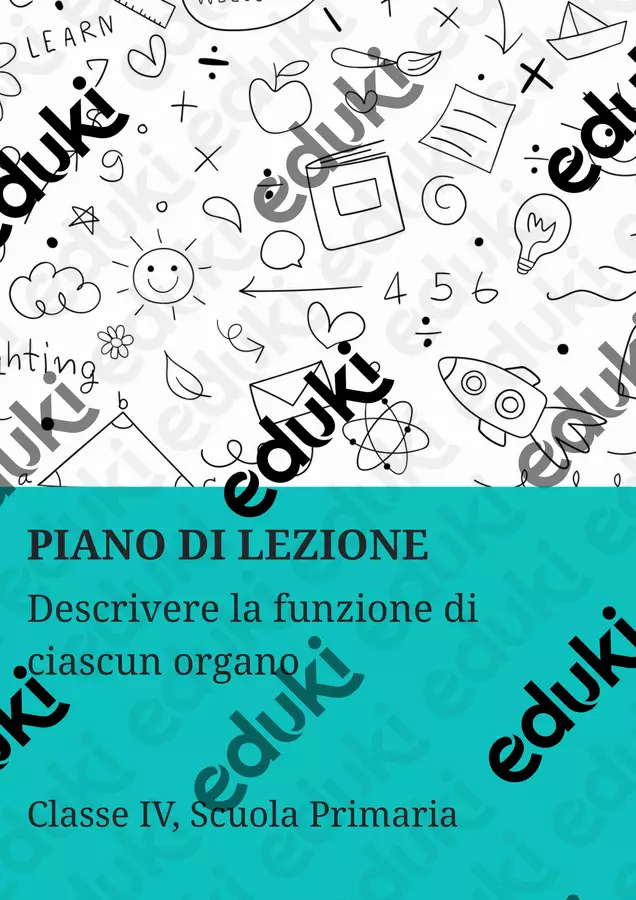 Descrivere la funzione di ciascun organo Piani di lezione - Descrivere la funzione di ciascun organo - Scienza Magica - Pagina di copertina