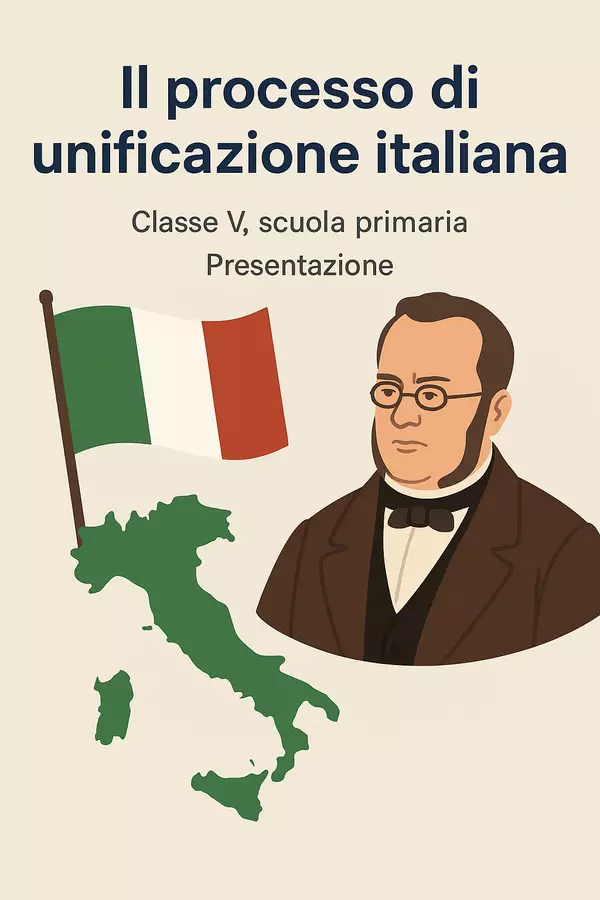 Il processo di unificazione italiana - Presentazione Presentazioni / Lavagne - Il processo di unificazione italiana - Presentazione - La Macchina del Sapere - Pagina di copertina