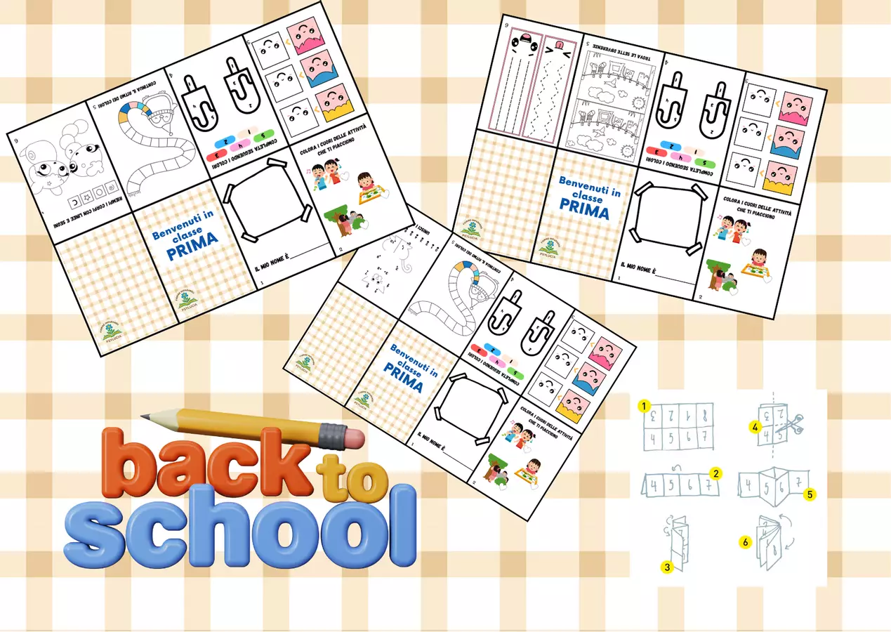 Minibook di Accoglienza – Benvenuti in Classe Prima! Altro tipo di materiale - Minibook di Accoglienza – Benvenuti in Classe Prima! - FiorireImparando_PsyLucia - Pagina di copertina