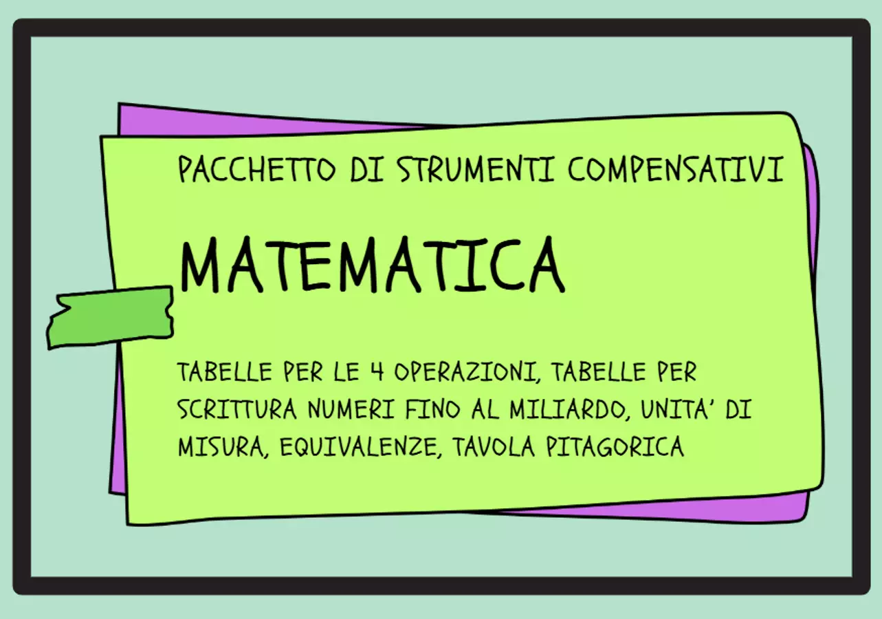 PACCHETTO STRUMENTI COMPENSATIVI Materiale di supporto/inclusione - PACCHETTO STRUMENTI COMPENSATIVI - Officina - didattica - Pagina di copertina