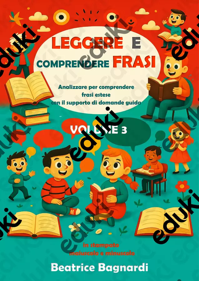 LEGGERE E COMPRENDERE FRASI VOL 3 Esercizi - LEGGERE E COMPRENDERE FRASI VOL 3 - BeaBa - maestra - - Pagina di copertina