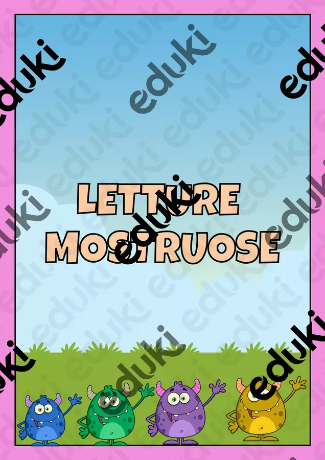 Letture mostruose italiano classe prima Esercizi - Letture mostruose italiano classe prima - impara_facendo - Pagina di copertina