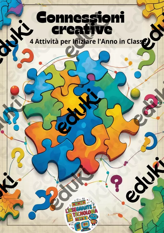 Idee per i primi giorni di scuola Materiale di supporto/inclusione - Idee per i primi giorni di scuola - L'insegnante di tecnologia - Pagina di copertina