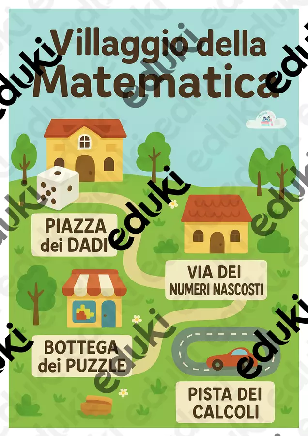 Villaggio della Matematica - Didattica a stazioni back to school Materiale di supporto/inclusione - Villaggio della Matematica - Didattica a stazioni back to school - MaestrAnnette - Pagina di copertina