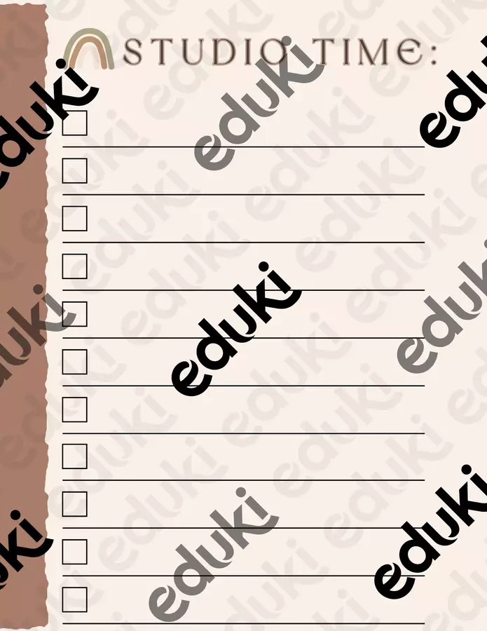 To do list per organizzare lo studio Altro tipo di materiale - To do list per organizzare lo studio - Dott.ssamartinaporchedda - Pagina di copertina