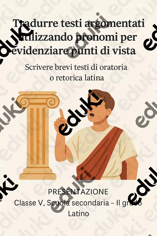 Scrivere brevi testi di oratoria o retorica latina Presentazioni / Lavagne - Scrivere brevi testi di oratoria o retorica latina - Maestra di Italiano - Pagina di copertina