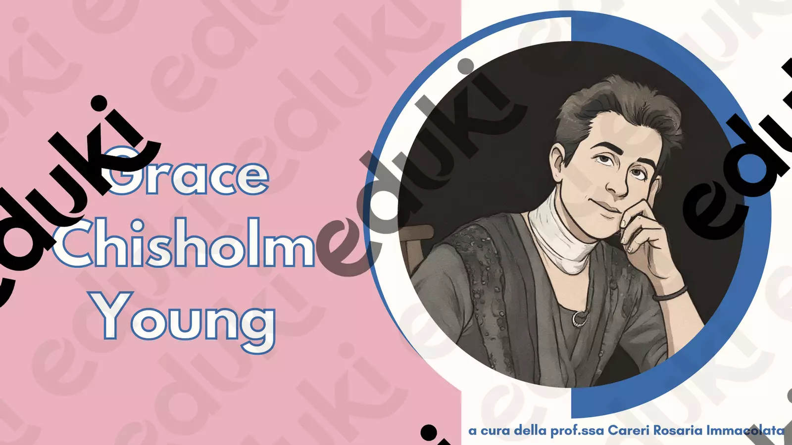 Grace Chisholm Young Materiale di supporto/inclusione - Grace Chisholm Young - Le Avventure di un Matematico allo Sbaraglio - Pagina di copertina