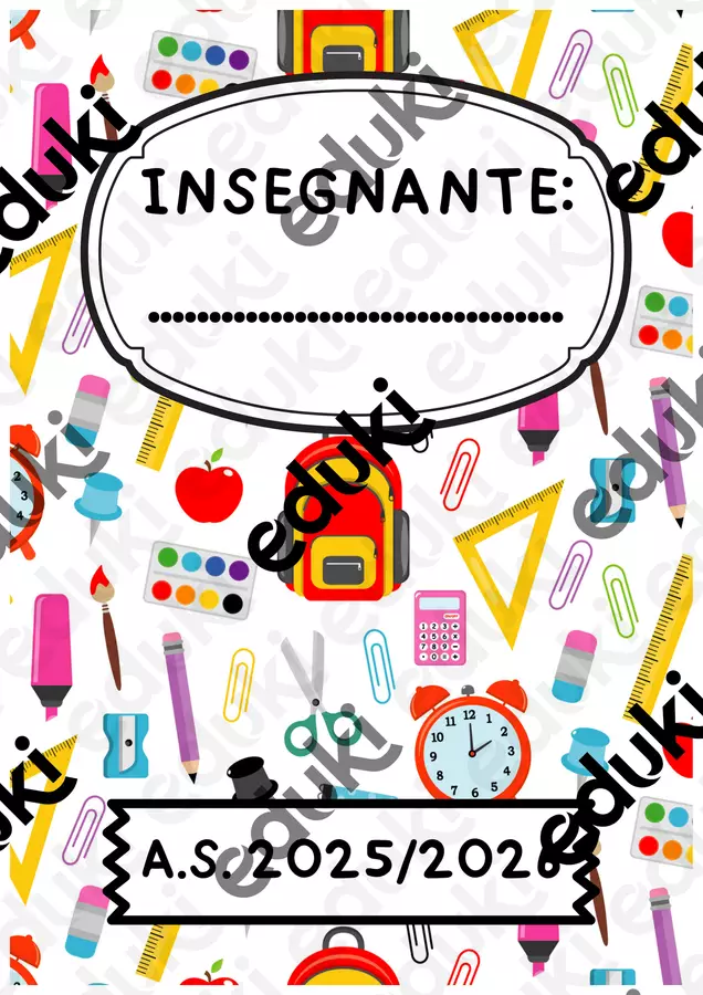 Agenda essenziale per docenti Programmi scolastici / Materiali per docenti - Agenda essenziale per docenti - Michela Peraino - Pagina di copertina