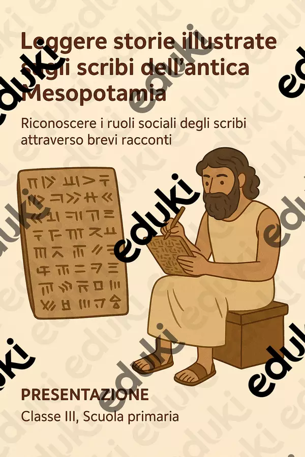 Riconoscere i ruoli sociali degli scribi attraverso brevi racconti Presentazioni / Lavagne - Riconoscere i ruoli sociali degli scribi attraverso brevi racconti - La Macchina del Sapere - Pagina di copertina