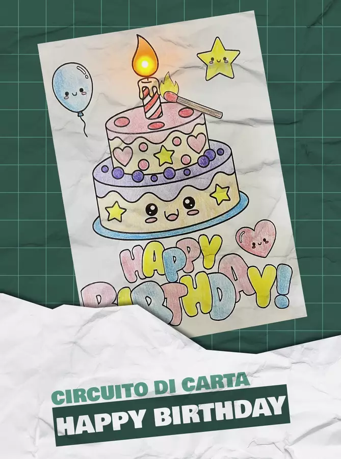 Circuito di carta: Happy Birthday! Esercizi - Circuito di carta: Happy Birthday! - Maestro Francesco - Pagina di copertina