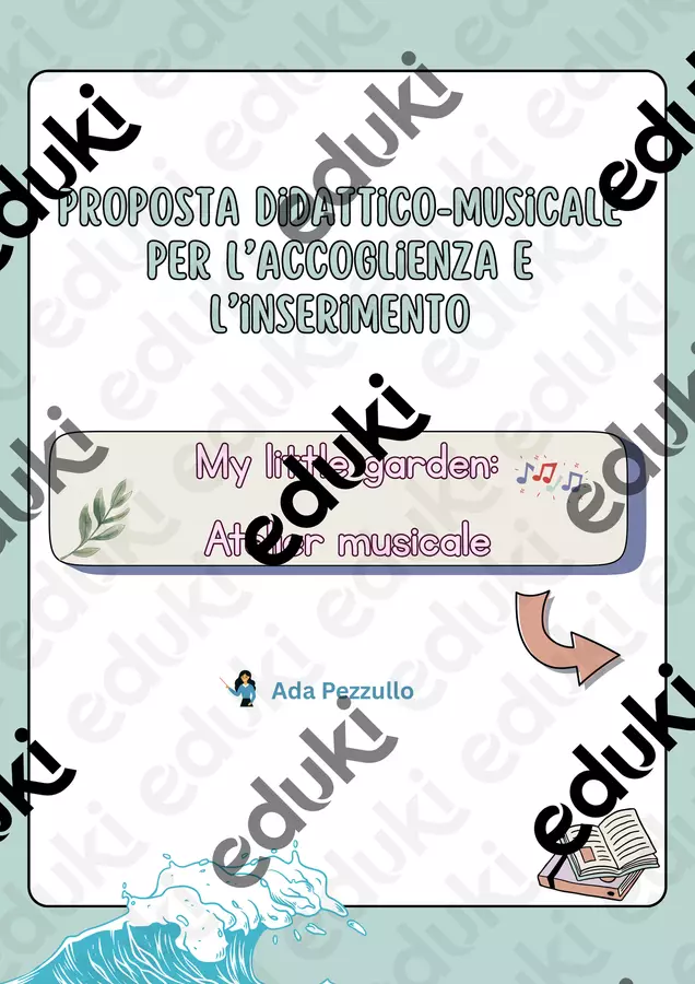 Proposta musicale per l’accoglienza e l’inserimento Didattica a stazioni - Proposta musicale per l’accoglienza e l’inserimento - Ada Pezzullo - Pagina di copertina