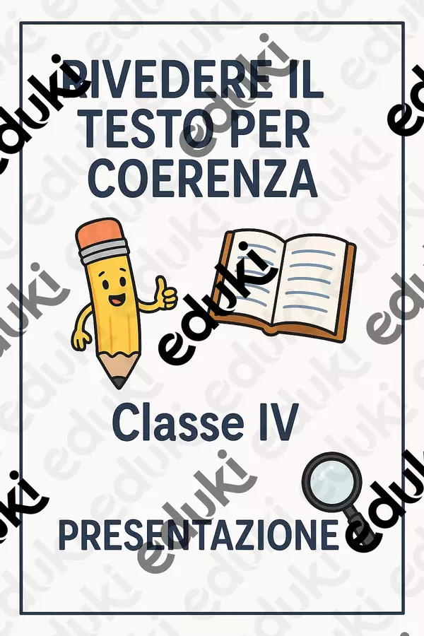 Rivedere il testo per coerenza Presentazioni / Lavagne - Rivedere il testo per coerenza - English Classroom 🇬🇧 - Pagina di copertina