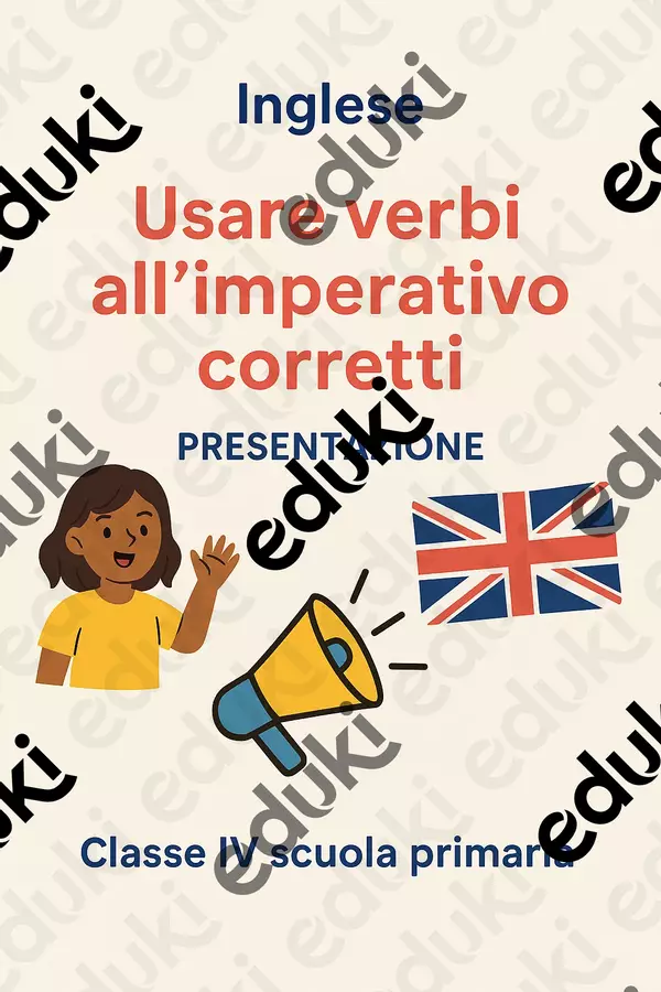 Usare verbi all’imperativo corretti Presentazioni / Lavagne - Usare verbi all’imperativo corretti - English Classroom 🇬🇧 - Pagina di copertina