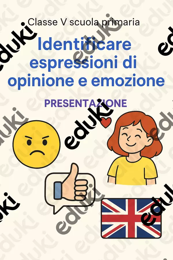 Identificare espressioni di opinione e emozione Presentazioni / Lavagne - Identificare espressioni di opinione e emozione - English Classroom 🇬🇧 - Pagina di copertina