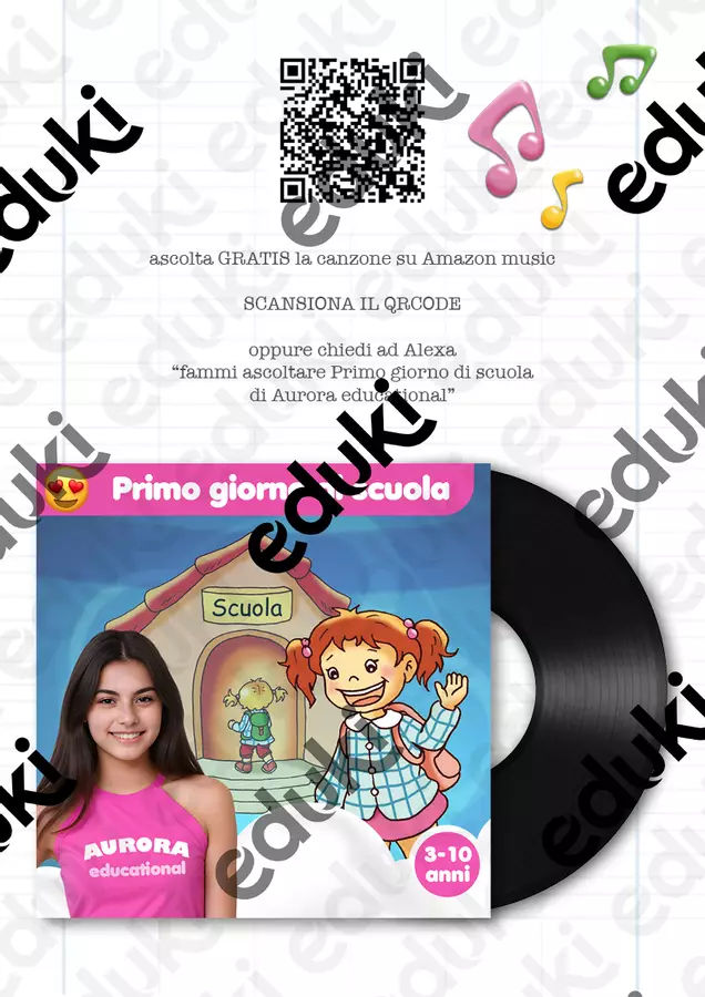 Primo giorno di scuola 🎶 canzone Audio - Primo giorno di scuola 🎶 canzone - Mela educational - Pagina di copertina