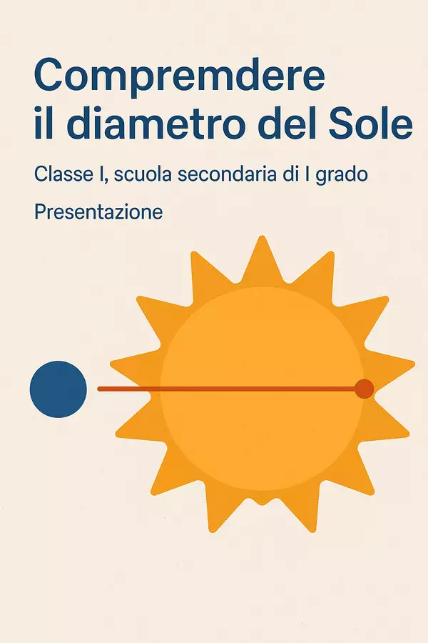 Comprendere il diametro del Sole Presentazioni / Lavagne - Comprendere il diametro del Sole - Scienza Magica - Pagina di copertina