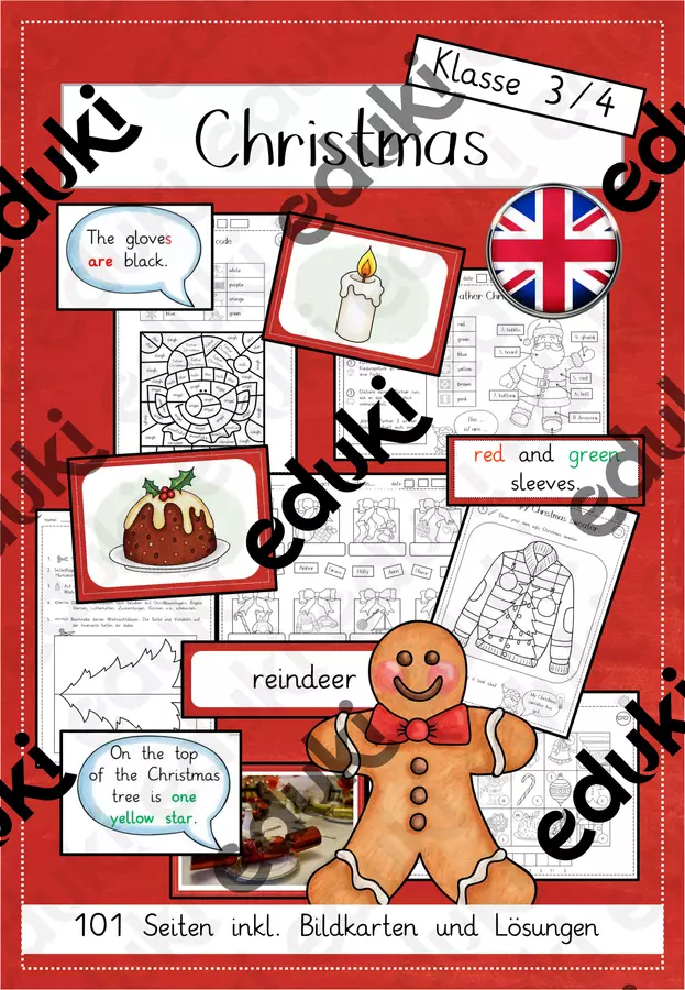 Raccolta di materiali XXL: Christmas (Inglese per la primaria) Esercizi - Raccolta di materiali XXL: Christmas (Inglese per la primaria) - Fraulein_Lehrerin - Pagina di copertina