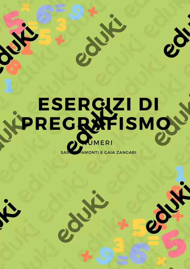 schede di esercizi di pregrafismo: alfabeto minuscolo, maiuscolo e numeri Esercizi - schede di esercizi di pregrafismo: alfabeto minuscolo, maiuscolo e numeri - sara-direfaregiocare - Pagina di copertina
