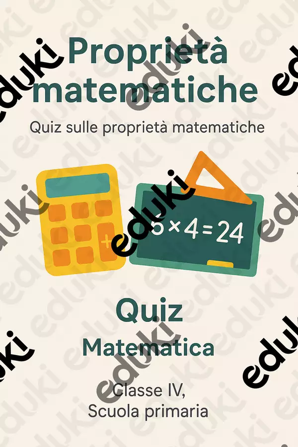 Quiz sulle proprietà matematiche Quiz - Quiz sulle proprietà matematiche - Matematica Insieme - Pagina di copertina