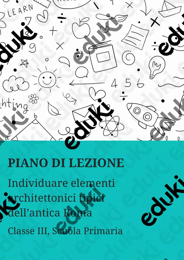 Individuare elementi architettonici tipici dell’antica Roma Piani di lezione - Individuare elementi architettonici tipici dell’antica Roma - La Macchina del Sapere - Pagina di copertina