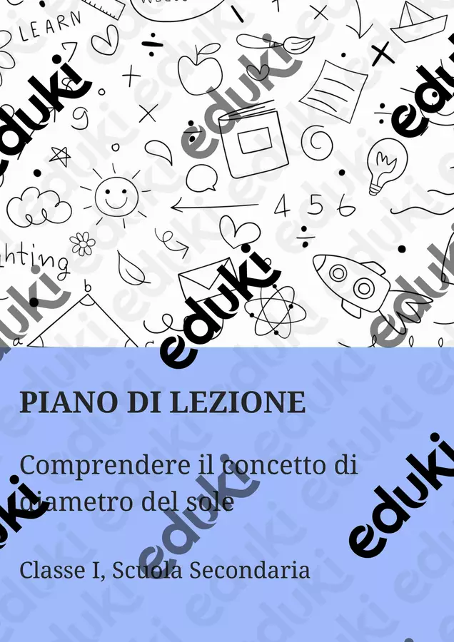 Comprendere il concetto di diametro del sole Piani di lezione - Comprendere il concetto di diametro del sole - Scienza Magica - Pagina di copertina