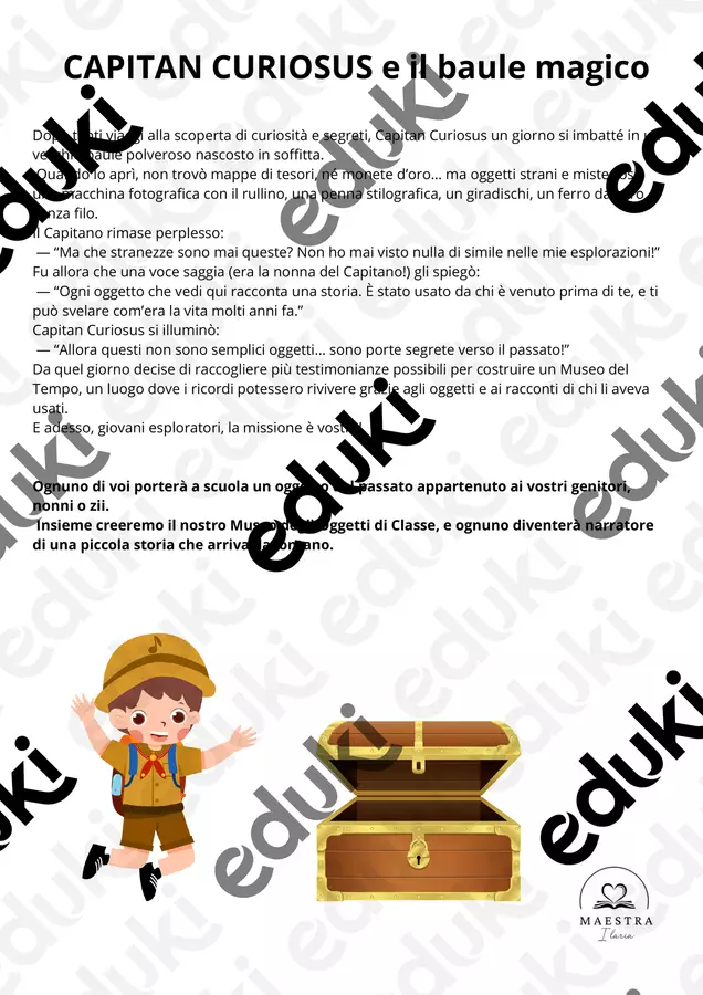 IL MUSEO DEL TEMPO con Capitan Curiosus Materiale interattivo - IL MUSEO DEL TEMPO con Capitan Curiosus - maestra.ilaria - Pagina di copertina